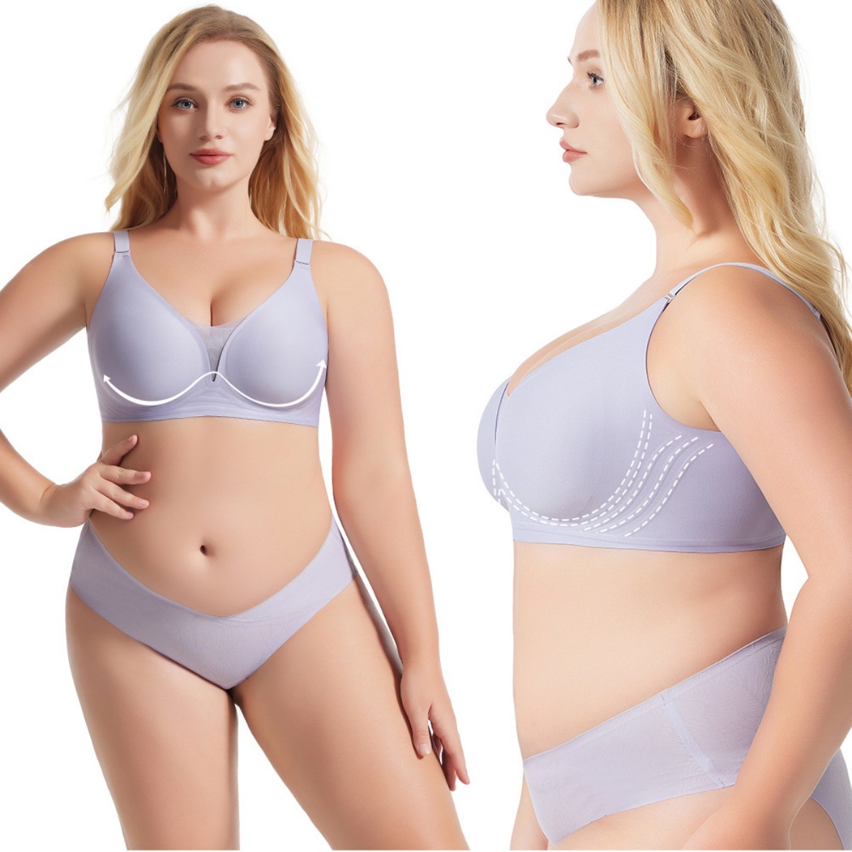 Lace Style Wire Free Active Bra Plus Size Lingerie Fat Womens Sleepwear Bra